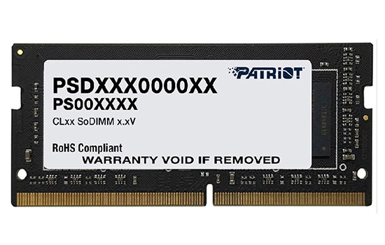 Memória Para Notebook DDR4 Patriot, 16GB, 2666MHz, PSD416G26662S